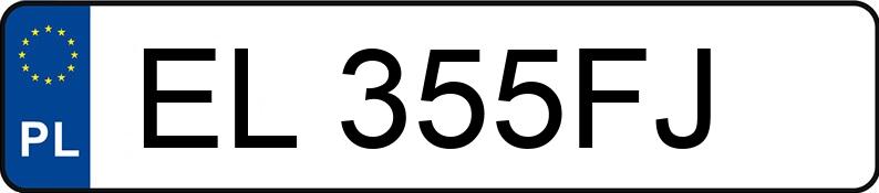 Numer rejestracyjny EL 355FJ posiada FIAT BRAVO - EL355FJ Numer rejestracyjny EL 355FJ posiada FIAT BRAVO - EL355FJ