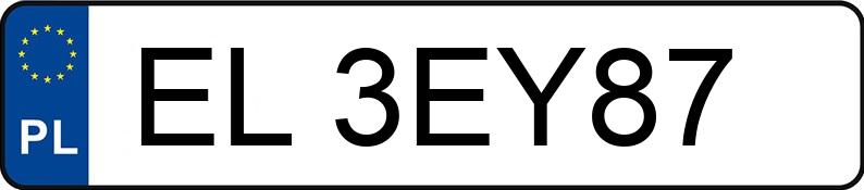 Numer rejestracyjny EL 3EY87 posiada ALFA ROMEO GIULIETTA - EL3EY87 Numer rejestracyjny EL 3EY87 posiada ALFA ROMEO GIULIETTA - EL3EY87