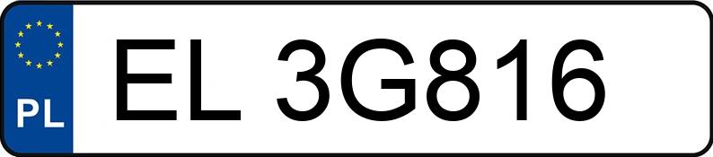 Numer rejestracyjny EL 3G816 posiada HONDA CR-V - EL3G816