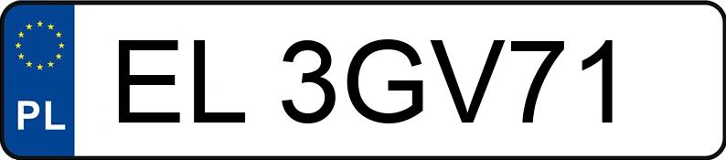 Numer rejestracyjny EL 3GV71 posiada VOLKSWAGEN Golf IV 1.6 MR`97 Comfortline - EL3GV71