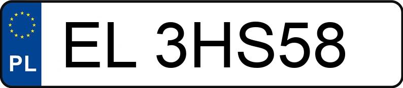 Numer rejestracyjny EL 3HS58 posiada PORSCHE Macan III 3.0 MR`21 E6d - EL3HS58