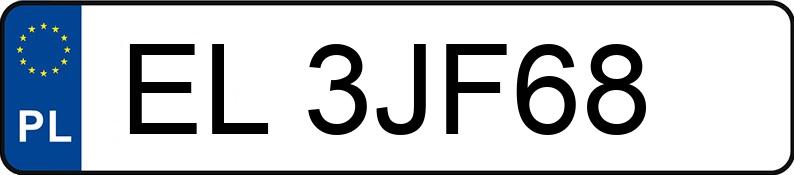 Numer rejestracyjny EL 3JF68 posiada BMW 520D XDRIVE - EL3JF68