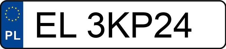 Numer rejestracyjny EL 3KP24 posiada AUDI A6 AVANT - EL3KP24