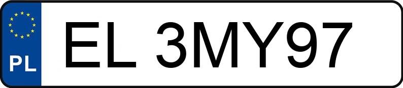 Numer rejestracyjny EL 3MY97 posiada BMW 118 Diesel MR`19 E6d F40 M Sport - EL3MY97
