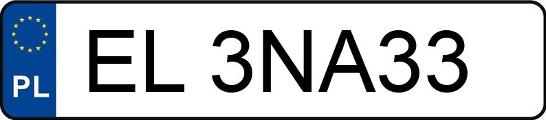 Numer rejestracyjny EL 3NA33 posiada AUDI Q3 - EL3NA33 Numer rejestracyjny EL 3NA33 posiada AUDI Q3 - EL3NA33