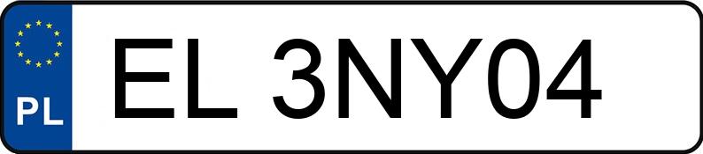 Numer rejestracyjny EL 3NY04 posiada BMW 530 3.0 I - EL3NY04 Numer rejestracyjny EL 3NY04 posiada BMW 530 3.0 I - EL3NY04