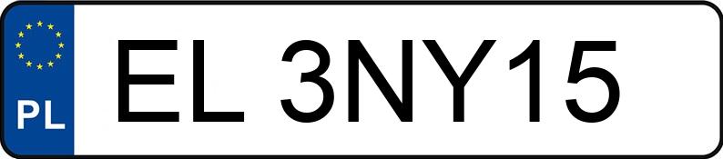 Numer rejestracyjny EL 3NY15 posiada RENAULT MEGANE - EL3NY15 Numer rejestracyjny EL 3NY15 posiada RENAULT MEGANE - EL3NY15