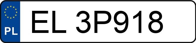 Numer rejestracyjny EL 3P918 posiada TOYOTA YARIS - EL3P918