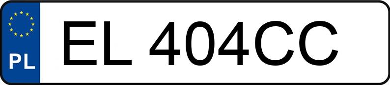 Numer rejestracyjny EL 404CC posiada FSO-ZSD-NYSA POLONEZ TRUCK PLUS DC 1,9 - EL404CC