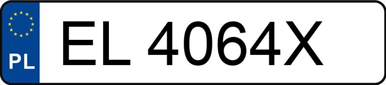 Numer rejestracyjny EL 4064X posiada OPEL CORSA - EL4064X