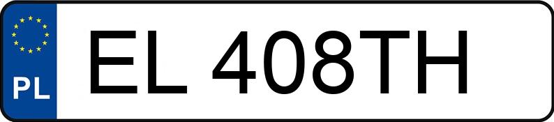 Numer rejestracyjny EL 408TH posiada VOLKSWAGEN Golf VI Variant 1.6 TDI MR`08 E5 Trendline BMT - EL408TH