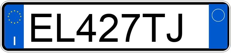 Numer rejestracyjny EL427TJ posiada FIAT Punto 4a serie