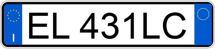 Numer rejestracyjny EL431LC posiada FIAT Punto 4a serie Numer rejestracyjny EL431LC posiada FIAT Punto 4a serie