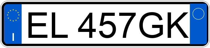 Numer rejestracyjny EL457GK posiada NISSAN Qashqai 1a serie