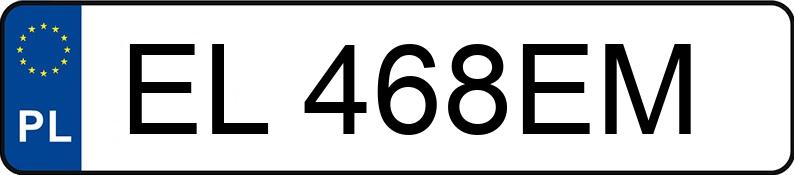 Numer rejestracyjny EL 468EM posiada FIAT PANDA - EL468EM