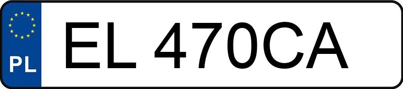 Numer rejestracyjny EL 470CA posiada VOLKSWAGEN Golf III Variant MR`91 CL - EL470CA