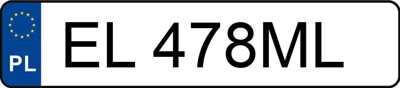 Numer rejestracyjny EL 478ML posiada VOLKSWAGEN POLO - EL478ML