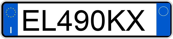 Numer rejestracyjny EL490KX posiada FORD C-Max 2a serie