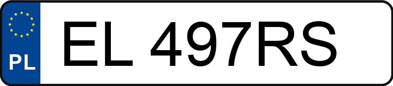 Numer rejestracyjny EL 497RS posiada SUZUKI SWIFT - EL497RS