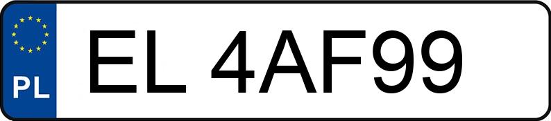 Numer rejestracyjny EL 4AF99 posiada BMW 530 D - EL4AF99