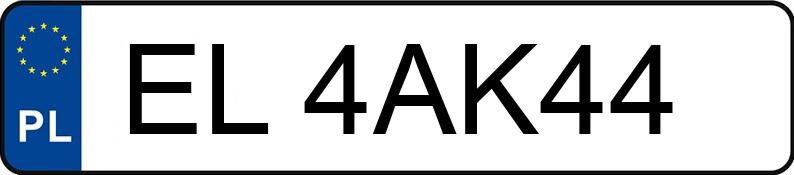Numer rejestracyjny EL 4AK44 posiada BMW M3 - EL4AK44
