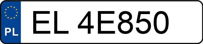 Numer rejestracyjny EL 4E850 posiada SKODA Superb II 2.0 MR`08 E5 Platinum DSG - EL4E850