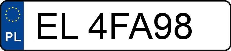 Numer rejestracyjny EL 4FA98 posiada BMW 528I XDRIVE - EL4FA98 Numer rejestracyjny EL 4FA98 posiada BMW 528I XDRIVE - EL4FA98