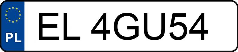 Numer rejestracyjny EL 4GU54 posiada SKODA FABIA - EL4GU54