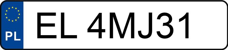 Numer rejestracyjny EL 4MJ31 posiada BMW 540D XDRIVE - EL4MJ31