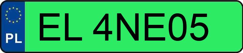Numer rejestracyjny EL 4NE05 posiada SKODA ELROQ 50 - EL4NE05 Numer rejestracyjny EL 4NE05 posiada SKODA ELROQ 50 - EL4NE05