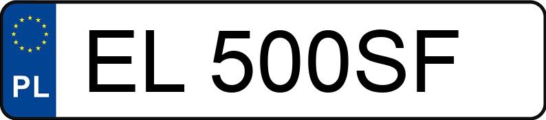 Numer rejestracyjny EL 500SF posiada FIAT Panda 0.75 Panda 0.75 - EL500SF