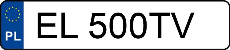 Numer rejestracyjny EL 500TV posiada MERCEDES-BENZ SL 500 Kat. 129 SL 500 Kat. 129 - EL500TV