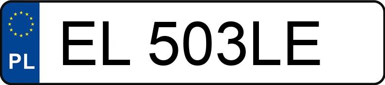 Numer rejestracyjny EL 503LE posiada OPEL Zafira 1.8 MR`99 E3 Zafira 1.8 MR`99 E3 - EL503LE