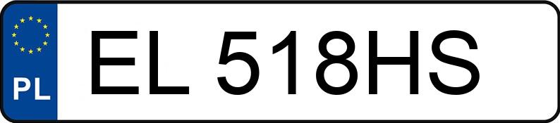 Numer rejestracyjny EL 518HS posiada SKODA OCTAVIA - EL518HS Numer rejestracyjny EL 518HS posiada SKODA OCTAVIA - EL518HS
