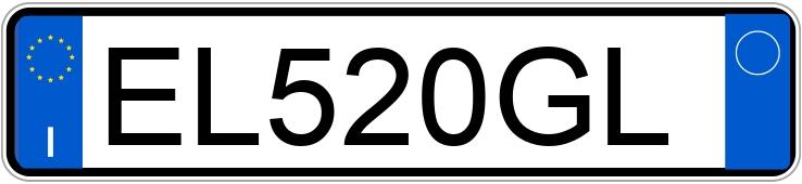 Numer rejestracyjny EL520GL posiada MITSUBISHI Lancer 6a serie