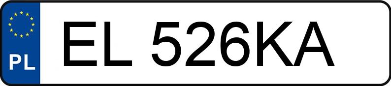 Numer rejestracyjny EL 526KA posiada OPEL ASTRA - EL526KA