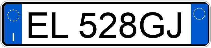 Numer rejestracyjny EL528GJ posiada FIAT Panda 3a serie