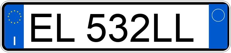 El número de registro EL532LL tiene FORD FIESTA