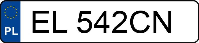 Numer rejestracyjny EL 542CN posiada CITROEN C5 2.0 HDI - EL542CN