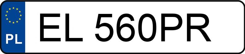 Numer rejestracyjny EL 560PR posiada SKODA Octavia 1.9 TDI MR`01 E3 Rider - EL560PR