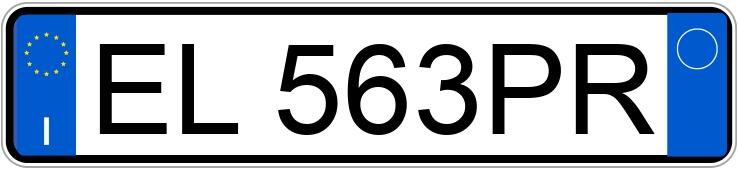 Numer rejestracyjny EL563PR posiada BMW Serie 3