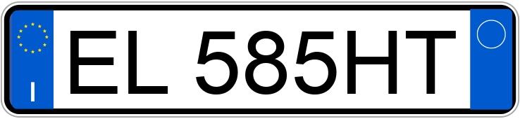 Numer rejestracyjny EL585HT posiada AUDI A4 4a serie