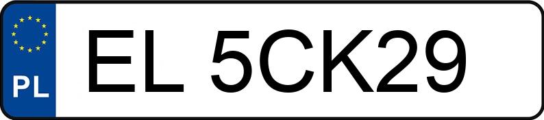 Numer rejestracyjny EL 5CK29 posiada VOLKSWAGEN POLO - EL5CK29
