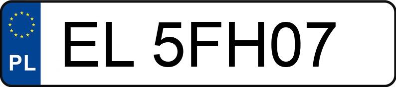 Numer rejestracyjny EL 5FH07 posiada MERCEDES-BENZ E 220 d MR`20 E6 213 4Matic - EL5FH07