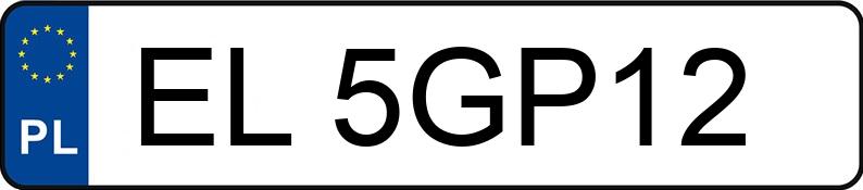 Numer rejestracyjny EL 5GP12 posiada OPEL MOKKA - EL5GP12