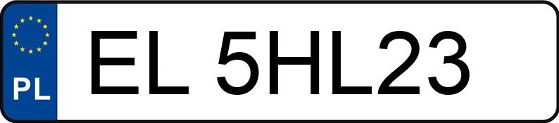Numer rejestracyjny EL 5HL23 posiada FORD FIESTA - EL5HL23