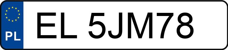 Numer rejestracyjny EL 5JM78 posiada AUDI A4 - EL5JM78 Numer rejestracyjny EL 5JM78 posiada AUDI A4 - EL5JM78