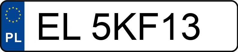 Numer rejestracyjny EL 5KF13 posiada BMW 520i MR`16 E6d G30 Steptronic - EL5KF13