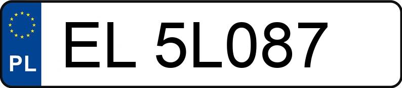 Numer rejestracyjny EL 5L087 posiada PEUGEOT BOXER - EL5L087