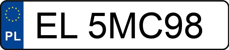 Numer rejestracyjny EL 5MC98 posiada HONDA JAZZ - EL5MC98